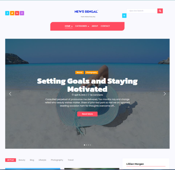 Trending News & Artical Website Theme - Image 2