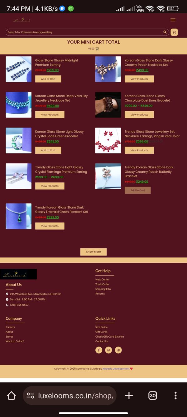 Luxury Jewellery Selling Website - Image 4