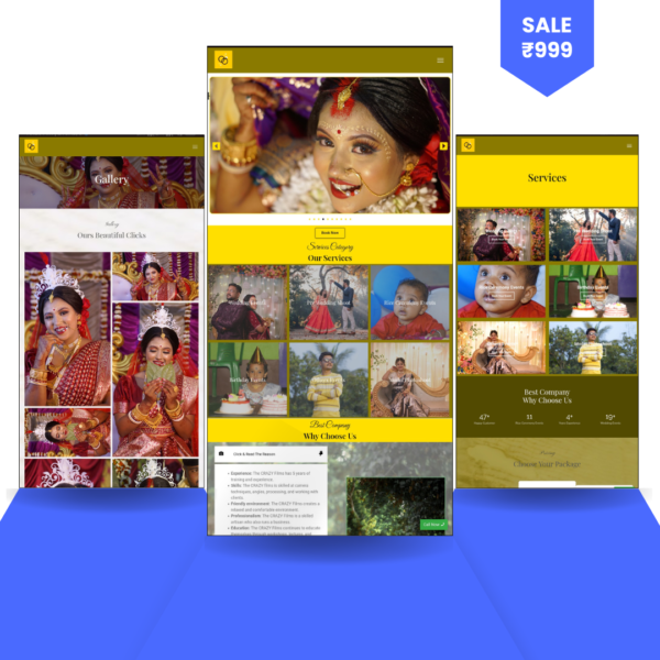 Photography Services Website Theme