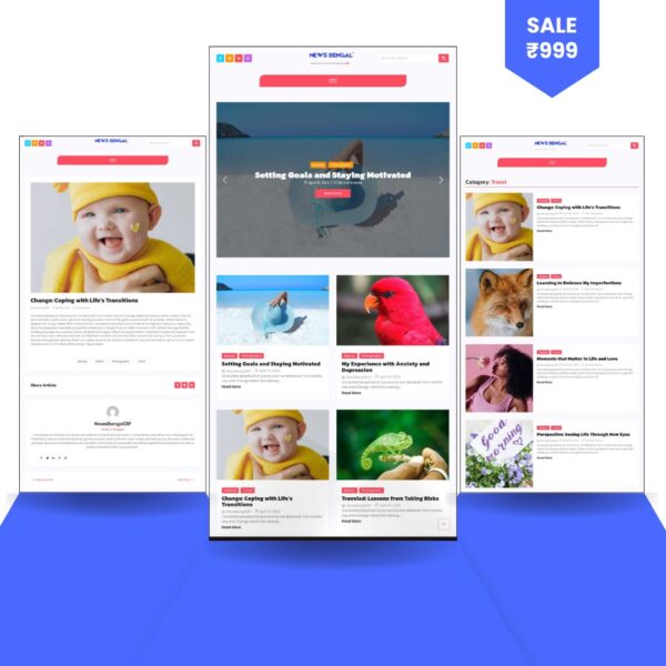 Trending News & Artical Website Theme