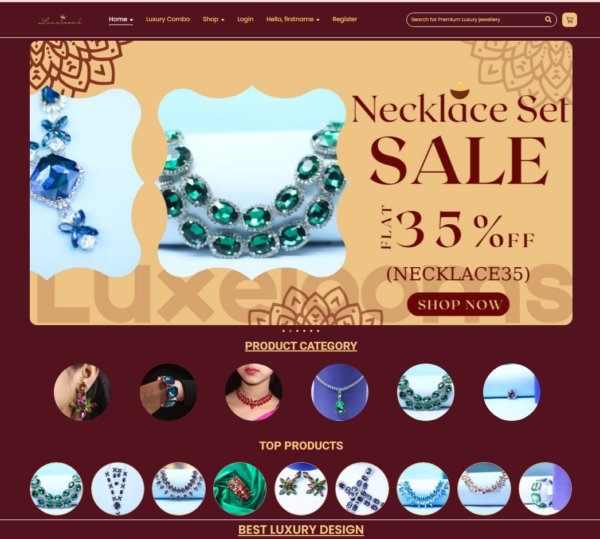 Luxury Jewellery Selling Website - Image 2